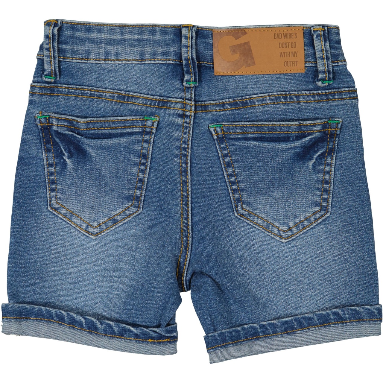 Unisex 5-pocket Jeansshorts Blå 146/152