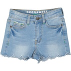 High waist jeans shorts Denim l.blue wash 110/116