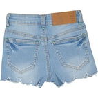 High waist jeans shorts Denim l.blue wash 86/92