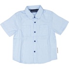 Linnen shirt L.blue 110/116