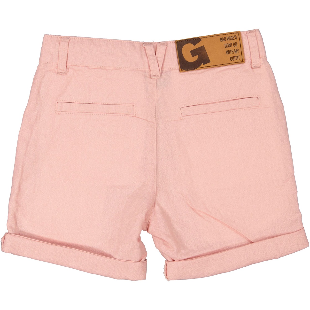 Linnen shorts Old pink 86/92