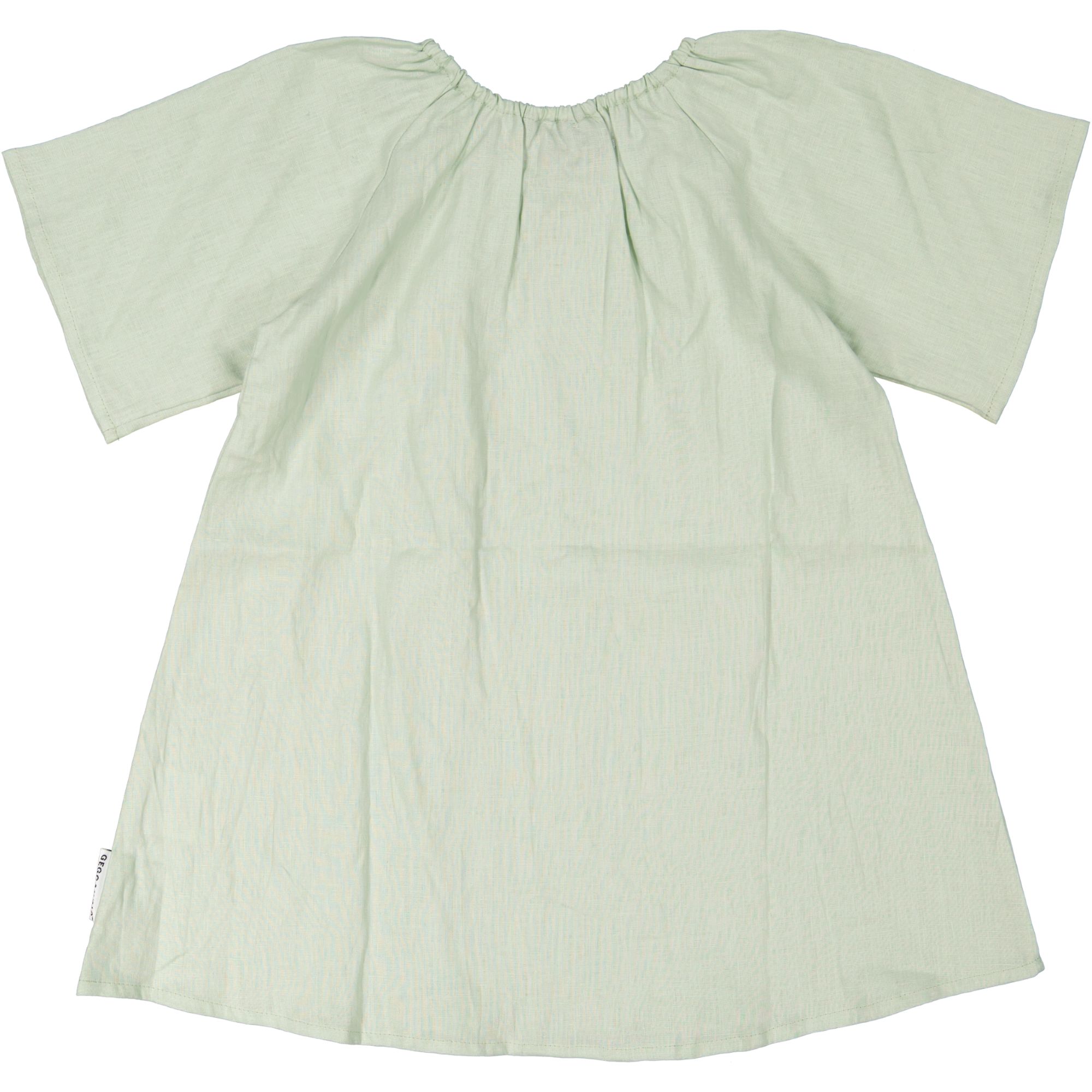 Linnen dress teen Green