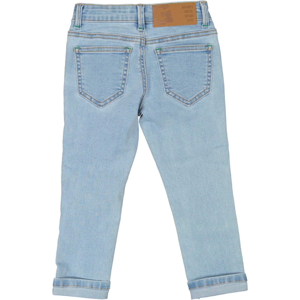 Unisex 5-pocket jeans Denim l.blue wash 86/92