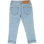 Unisex 5-pocket jeans Denim l.blue wash 98/104