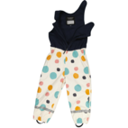 Rain set fleece Multi dots beige