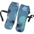 Rain mitten fleece Multi dots blue 4-6