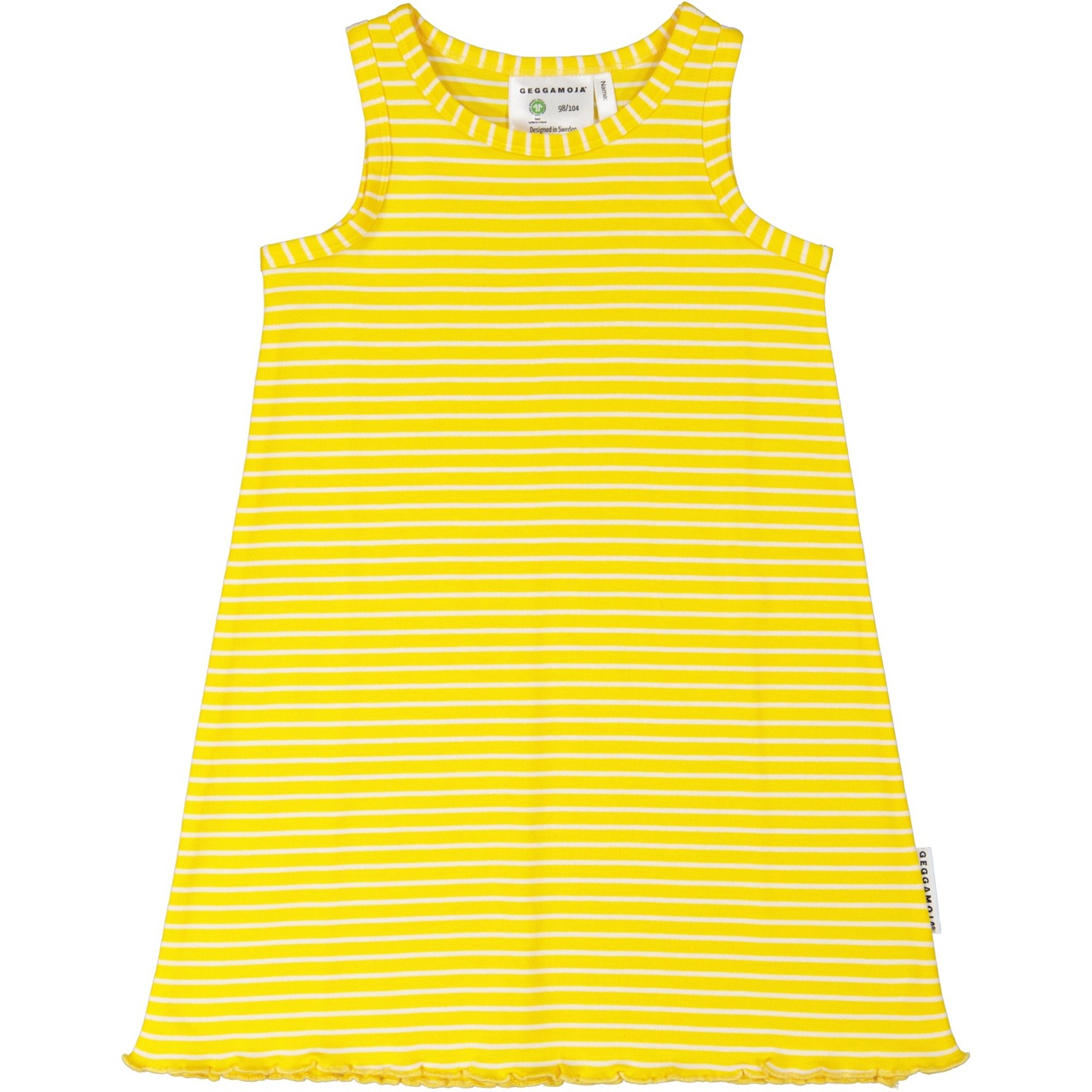 Summer tank dress Yellow/white 146/152