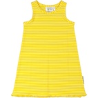 Summer tank dress Yellow/white 110/116