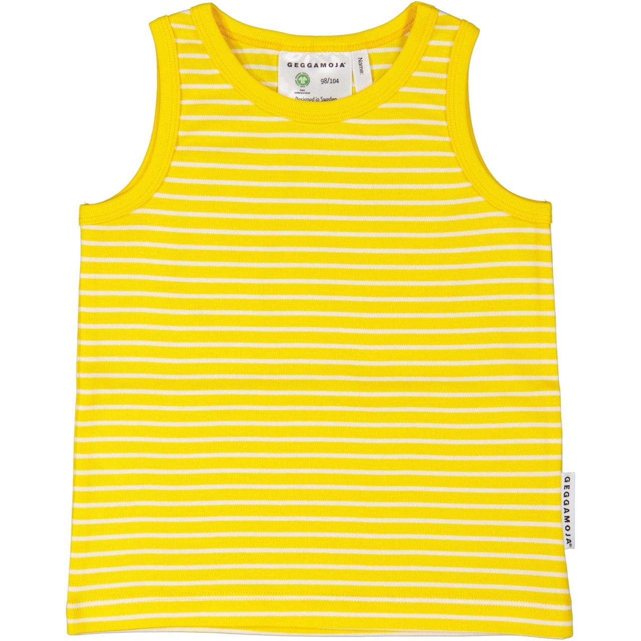 Summer tanktop Yellow/white 74/80