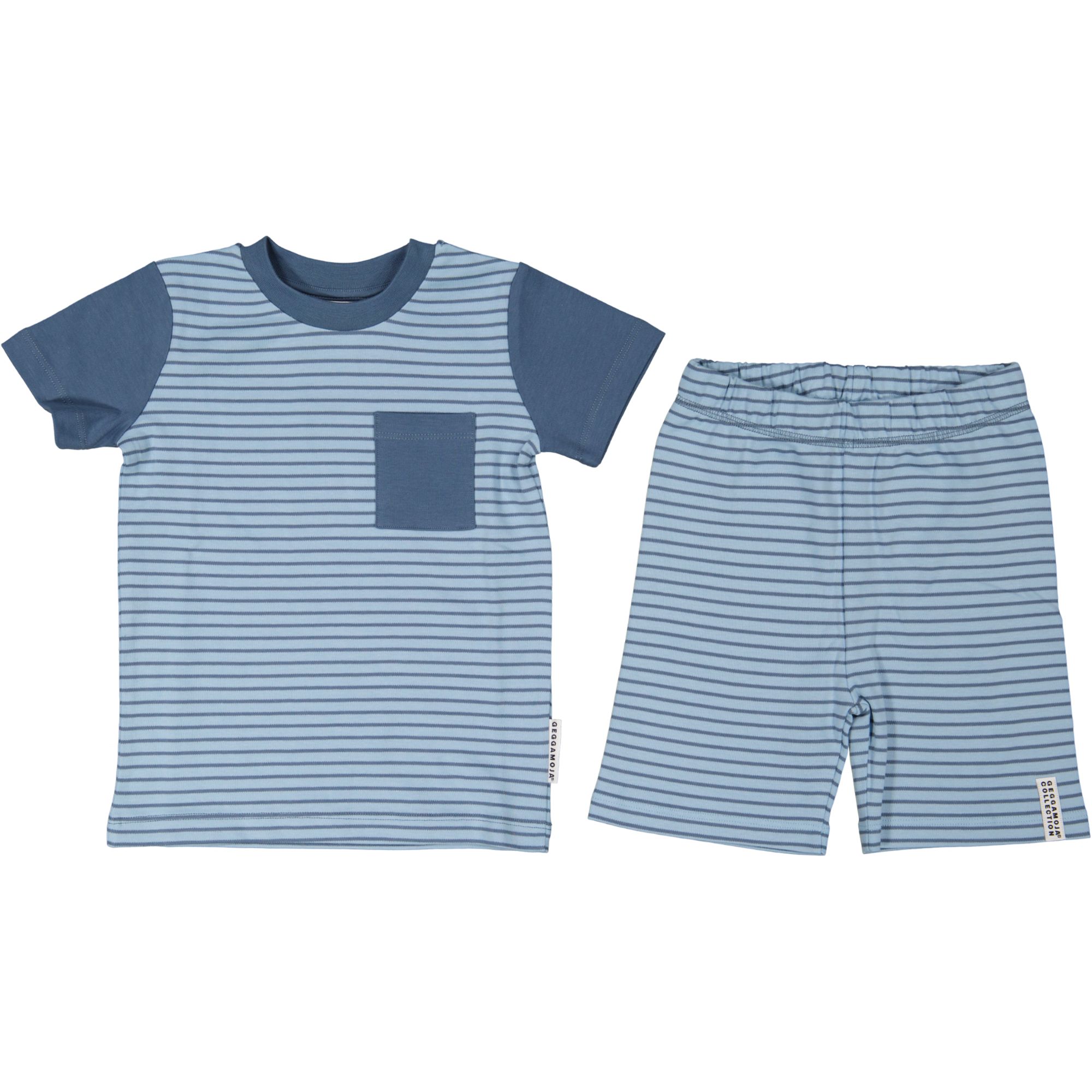 Two pice summer pyj L.blue/blue