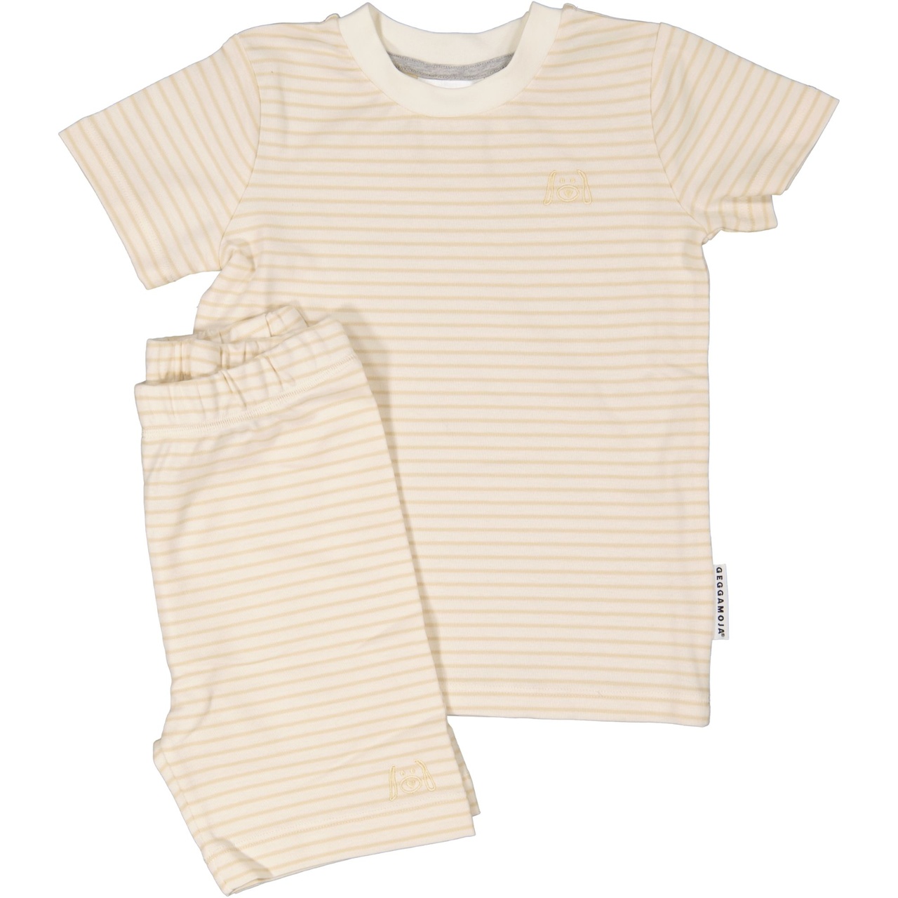 Two pice summer pyj White/beige