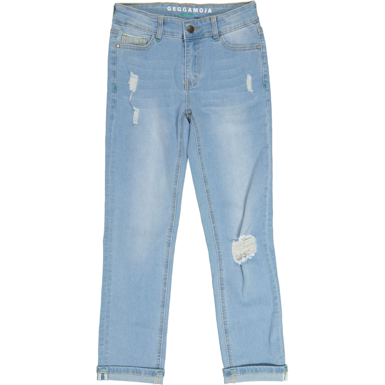 Unisex loose fit jeans Denim blue wash 146/152