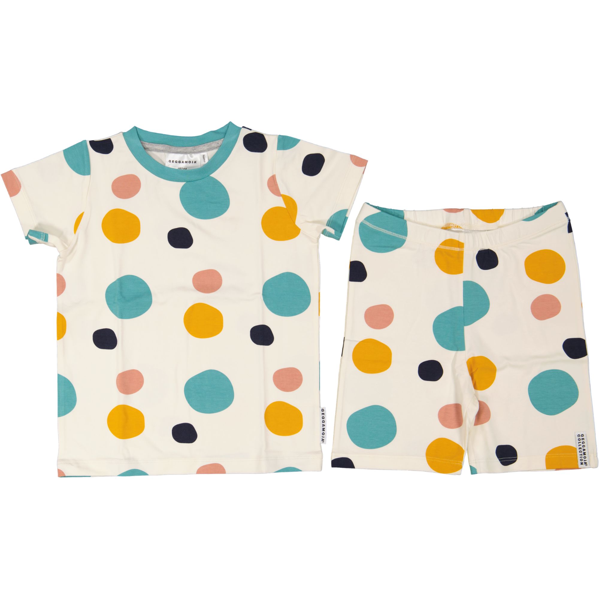 BambooTwo pcs summer pyjamas Multi dots beige
