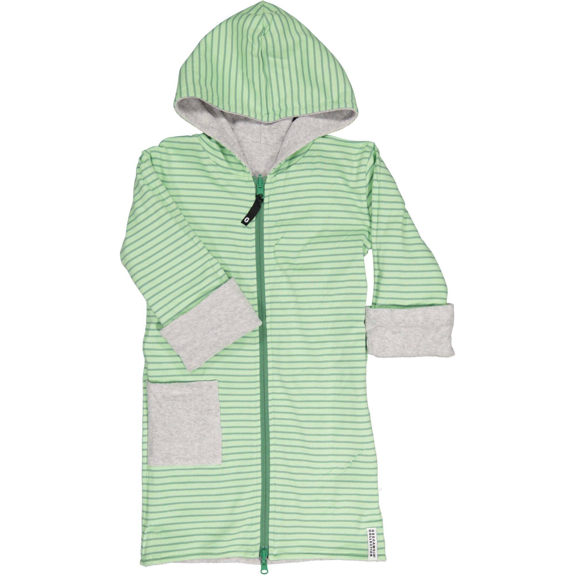 Teen Bathrobe Grey/green str